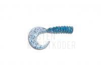 Gummifishe Delalande King 3cm - 48 - Incol. Bleu Pailleté BESTEN KUNSTKODER Angelshop