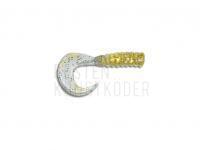 Gummifishe Delalande King 4cm - 23 - Or pailleté BESTEN KUNSTKODER Angelshop