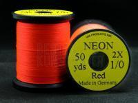 Bindegarn Uni Neon 1/0 - Red BESTEN KUNSTKODER Angelshop