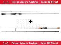 Shimano Poison Adrena Casting + Free Yasei BB Street BESTEN KUNSTKODER Angelshop