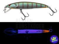 Wobbler Nories Laydown Minnow Just Wakasagi - 73mm 6g BR-311 Flashing Real Blue Gill BESTEN KUNSTKODER Angelshop
