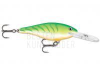 Wobbler Rapala Shad Rap 9cm 15g - Green Tiger UV BESTEN KUNSTKODER Angelshop
