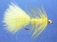 Woolly Bugger G.H. Yellow nr 8 BESTEN KUNSTKODER Angelshop