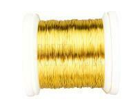 Bindedraht X-Fine Wire 0.14mm 24yds 21.6m - Gold BESTEN KUNSTKODER Angelshop