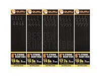 GURU XS Carp Pole Rigs 6” 15cm (Size 12 XS Hook, 7lb 0,19mm N-Gauge) BESTEN KUNSTKODER Angelshop