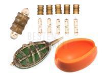 Set: 2 x feeder 20g, mould, 5 connectors BESTEN KUNSTKODER Angelshop