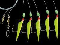 Dega Norway-Rig Real Fish Skin 2/0 - Yellow BESTEN KUNSTKODER Angelshop