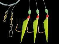 Dega Norway-Rig Real Fish Skin 7/0 - Yellow BESTEN KUNSTKODER Angelshop