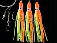 Dega Octopus-Rig 3 hooks - Orange BESTEN KUNSTKODER Angelshop