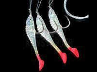 Dega Soft Bait Fish-Rig 3 arms - white/red BESTEN KUNSTKODER Angelshop