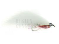 Streamer Zonker White no. 10 BESTEN KUNSTKODER Angelshop