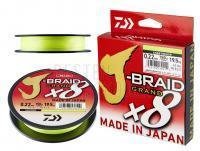 Geflochtene Schnüre Daiwa J-Braid Grand X8 Chartreuse 135m 0.13mm