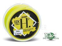 Geflochtene Schnüre Jaxon Hegemon Supra 12X Fluo Yellow 125m 0.10mm 8kg