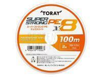 Geflechtschnur Toray Super Strong PE x8 100m Connected #0.6 11lb