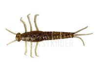 Gummiköder 3D PVC Mayfly 5cm - Brown Glitter