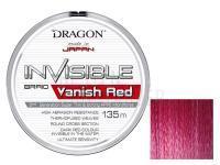 Geflochtene Schnur Dragon Invisible Vanish Red 135m 0.10mm
