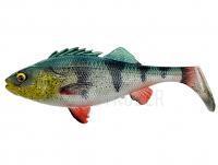 Gummifisch Savage Gear 4D Perch Shad Bulk 17.5cm 68g - Green Silver UV