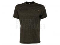 Savage Gear Fighter Stretch T-shirt Burnt Olive Melange - XL