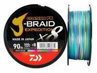 Geflechtschnur Daiwa J-Braid Expedition x8E Multi Color 300m - 0.28mm