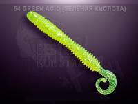 Gummiköder Crazy Fish Active Slug 100mm - 54 Acid green | squid