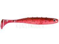 Gummifische Dragon AGGRESSOR PRO 12.5cm - fluo red/motor oil/black glitter