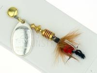 Spinner Mepps Aglia Mouche Silver / Red #2 4.6g