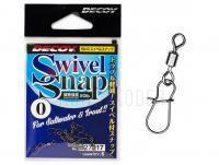 Rolling Wirbel mit Snap Decoy Swivel Snap SN-9 NS Black - #00 | 18lb