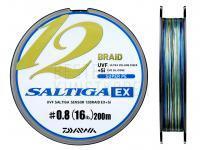 Geflechtschnur Daiwa UVF Saltiga Sensor 12 Braid EX + Si Multicolor 200m #0.8