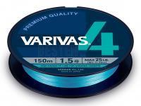 Geflechtschnur Varivas PE 4 Water Blue Edition 150m #1.5 25lb