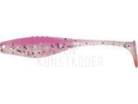 Gummifische Dragon Belly Fish Pro 10cm - Clear/Pink - Silver/Violet glitter