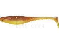 Gummifische Dragon Belly Fish Pro  5cm - Chartreuse/Mot.Oil - Black/Silver glitter