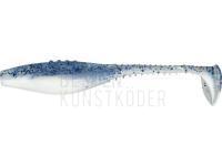 Gummifische Dragon Belly Fish Pro  5cm - White /Clear - Blue glitter