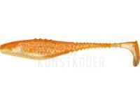 Gummifische Dragon Belly Fish Pro  6cm - Pearl /Clear - Silver/Orange glitter