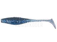 Gummifische Dragon Belly Fish Pro  7,5cm - Clear/Clear Smoked - Black/Blue/Siver Glitter