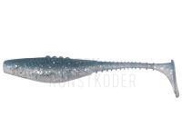 Gummifische Dragon Belly Fish Pro  7,5cm - Clear/Clear Smoked - Blue/Siver Glitter