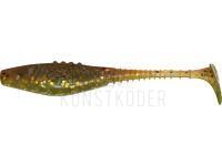 Gummifische Dragon Belly Fish Pro 8.5cm - Clear Smoked/Mot.Oil - Silver/Red glitter