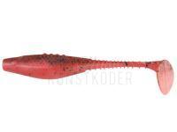 Gummifische Dragon Belly Fish Pro 8.5cm -  Fluo Red/Motor Oil - Black Glitter