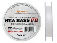 Geflechtschnur Toray Sea Bass PE Power Game 8 Braided Natural 150m 22lb #1.5