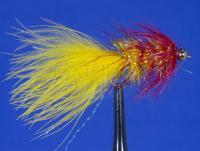 Fliege BH Crystal Bugger Red & Yellow no. 8