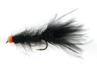 Fliege Black Leech Orange Head  no. 8