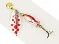 Spinner Mepps Aglia Long Heavy - Silver / Red Dots #1/8g