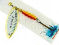 Spinner Mepps Aglia Long Rainbo #5 | 29g - Gold / Silver