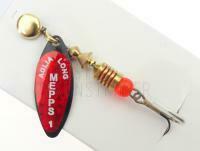 Spinner Mepps Aglia Long Redbo #1 | 4.5g - Black