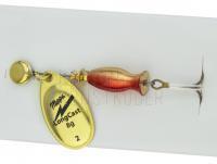 Spinner Mepps Aglia LongCast #2 8g - Gold / Red