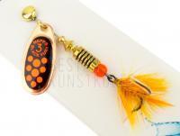 Spinner Mepps Black Fury Mouche #3 - Copper/Red Dots