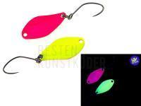 Forellen Blinker Nories Masukuroto Weeper 0.9g 20mm - #002 (Fluo-Yellow / Pink)