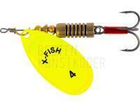 Blinker X-Fish Stark #4 9.5g - Nikel UV lime