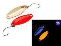 Forellen Blinker Nories Masukuroto 2.9g - #001 (Fluo-Red / Gold) UV