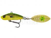 Jig Spinner Savage Gear 3D Sticklebait Tailspin 8cm 18g - Firetiger Fluo