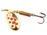 Spinner Mepps Comet Decorees #5 11g - Gold/Red Dots
